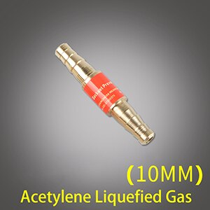 1pcs Pipe Flashback Arrestors Of Acetylene Liquefied Gas Propane &amp; Oxygen Fuel Check Valve Safety Valve: Acetylene 10mm