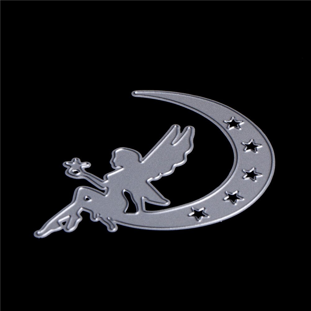 Diy Metalen Moon Fairy Meisje Papier Stansen Sterft Voor Scrapbooking Kerstmis Huwelijk Halloween
