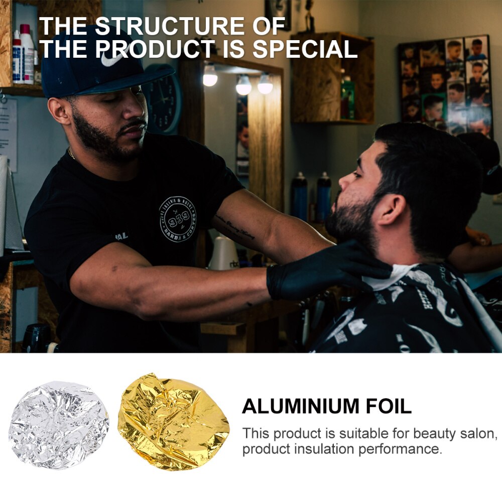 Cappucci da colorare per capelli monouso elastici in alluminio con cappuccio da parrucchiere 4 pezzi per signora