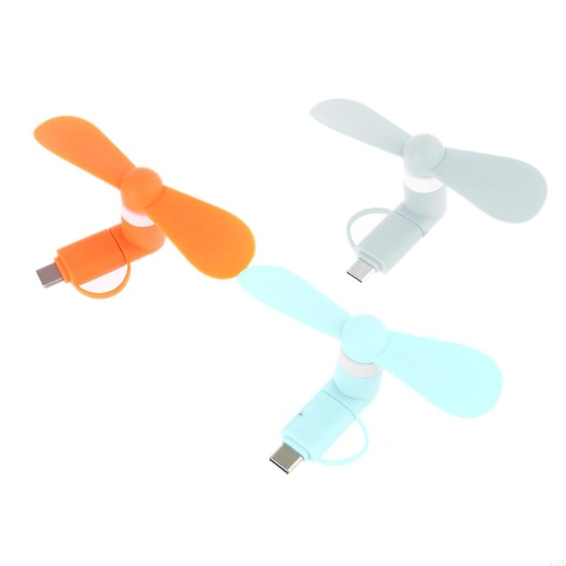 Mini ventilador pessoal portátil tipo C com plug externo interno super silencioso e para jogar pequenos aparelhos de resfriamento de ar