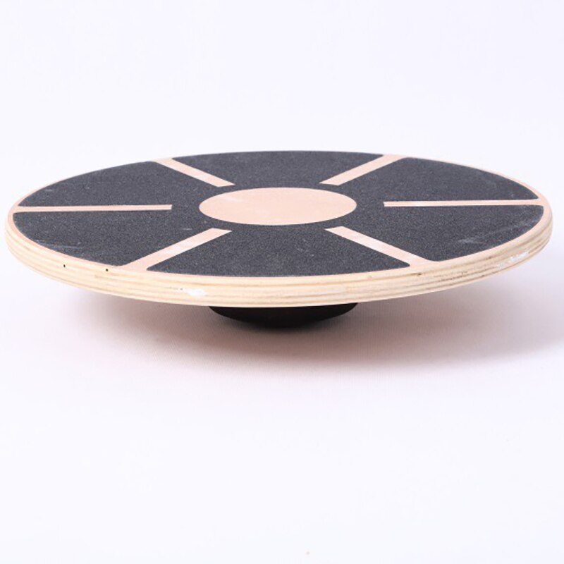 Wooden Balance Board Plate Yoga Balancer Non-Skid Core Training Board Gym Home Workout Board Fitness Body Building Equipment: Default Title
