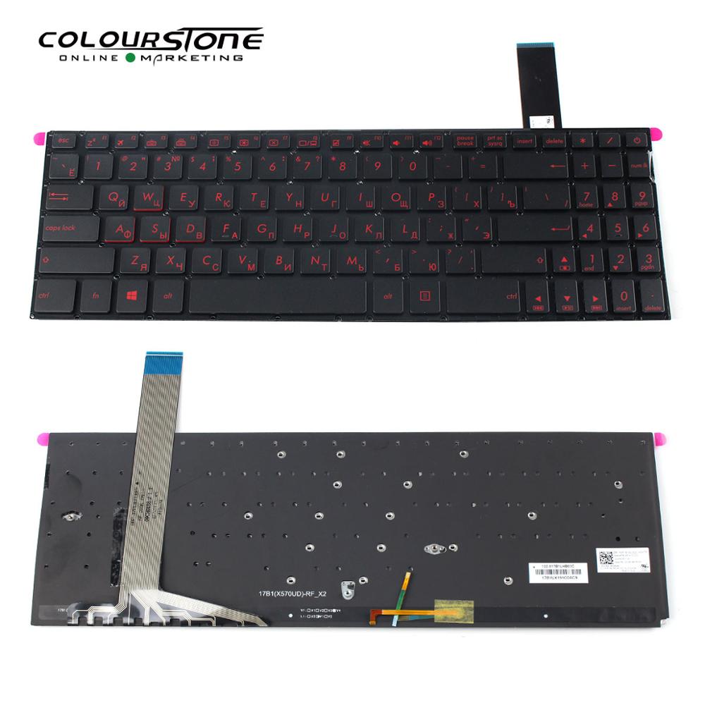 FX570 Rode Backlight Laptop Toetsenbord Voor Asus FX570Z/FX570ZD/FX570U/FX570UD/FX570D/FX570DD Notebook Toetsenbord