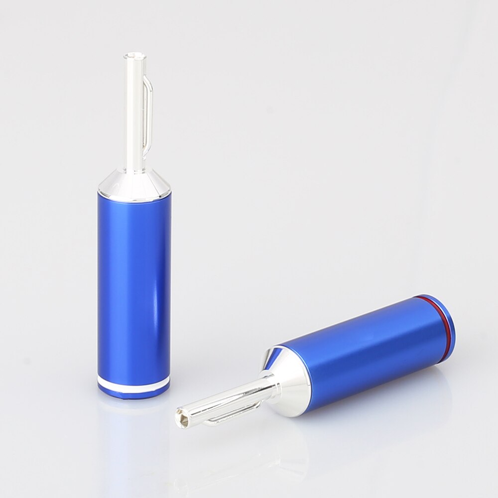 Audiocrast Silber Überzogene Lautsprecher Kabel Banane Stecker HIFI Banane Stecker für Lautsprecher Draht DIY Lautsprecher kabel