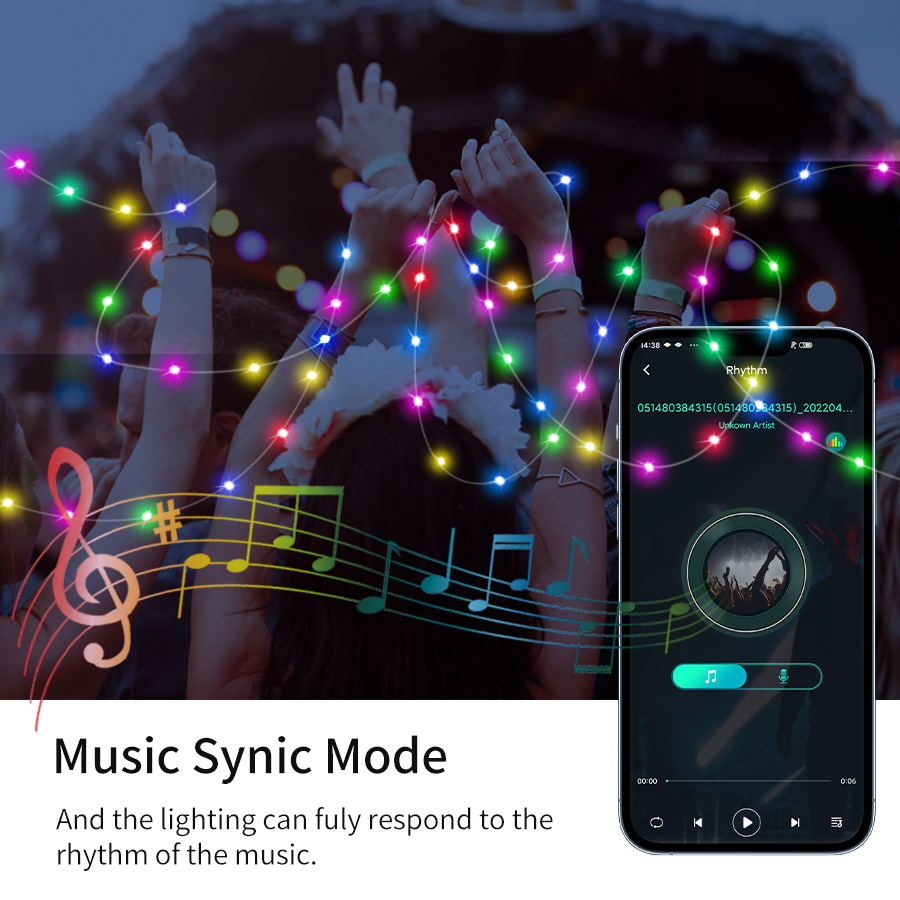 10m 5m rgbic ledet-lysstreng  ws2812b stk. bluetooth usb musikk drømmefargelampe 5v stk. ledet julefestgirlander fe-lysstreng til hjemmet
