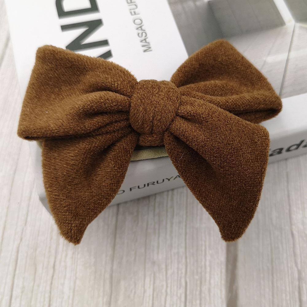 Baby Hoofdband Bow Hoofdbanden Voor Meisje Wollen Hoofd Band Dunne Nylon Haarband Pasgeboren Fotografie Props Peuter Haaraccessoires: 13
