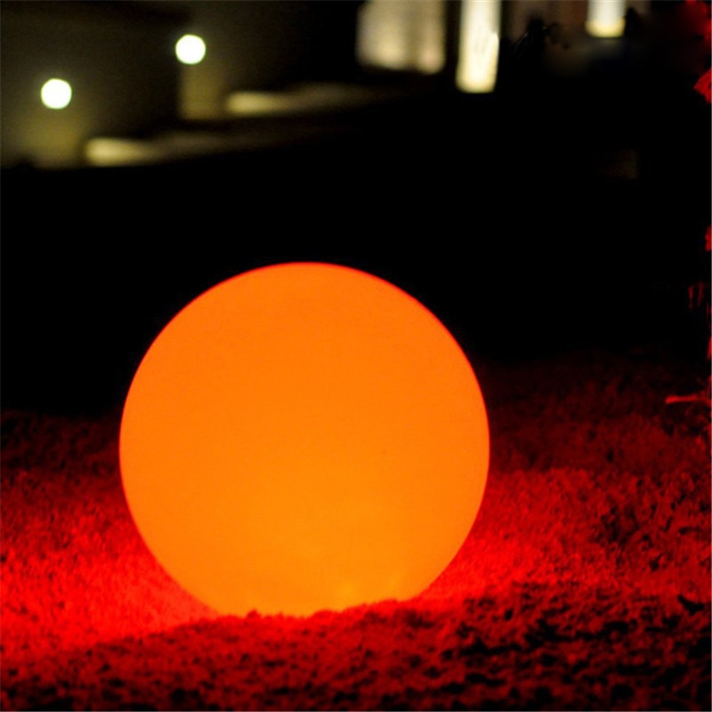 Oppladbart ledet svømmebasseng flytende ball lampe vanntett utendørs hjem bryllupshage ktv bar fest dekorasjon
