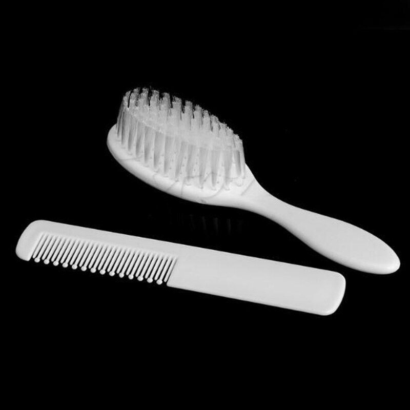 Bebê pente cuidados de beleza 2 peças definir as cerdas macias ajudar a desatar o cabelo e manter a cabeça do bebê