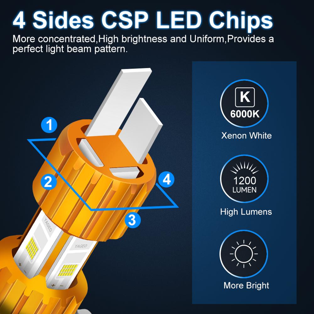 4 seiten CSP H6 BA20D H4 LED Motorrad Scheinwerfer Lampen 12V LED Scheinwerfer Motorrad Lampen 6000K Weiß