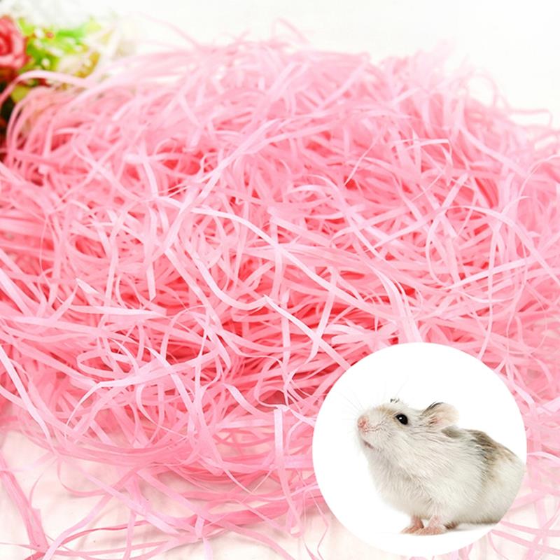 70g Paper Shred Filler Cozy Natural Hamster Paper Bedding Hamster Shredded Paper Hamster Cage Cushion Material
