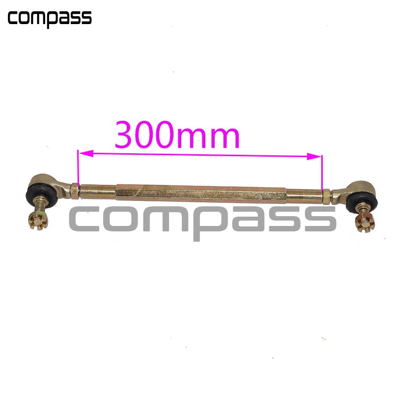 1 par 210mm 240mm 250mm 270mm 300mm m10 atv dragstagssatser passar kulled för kina fyrhjulingar delar: 300mm