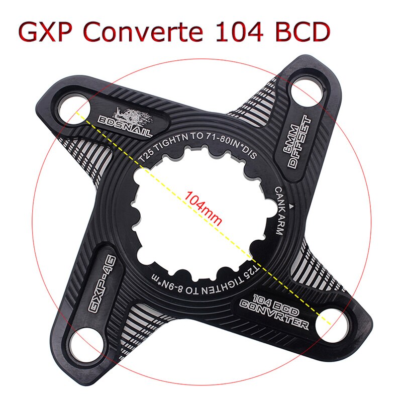 Kettenblatt-Adapter Für Mountainbikes – Aus Aluminium, Für 104/110/130 BCD, Zum Umrüsten Auf Direct Mount