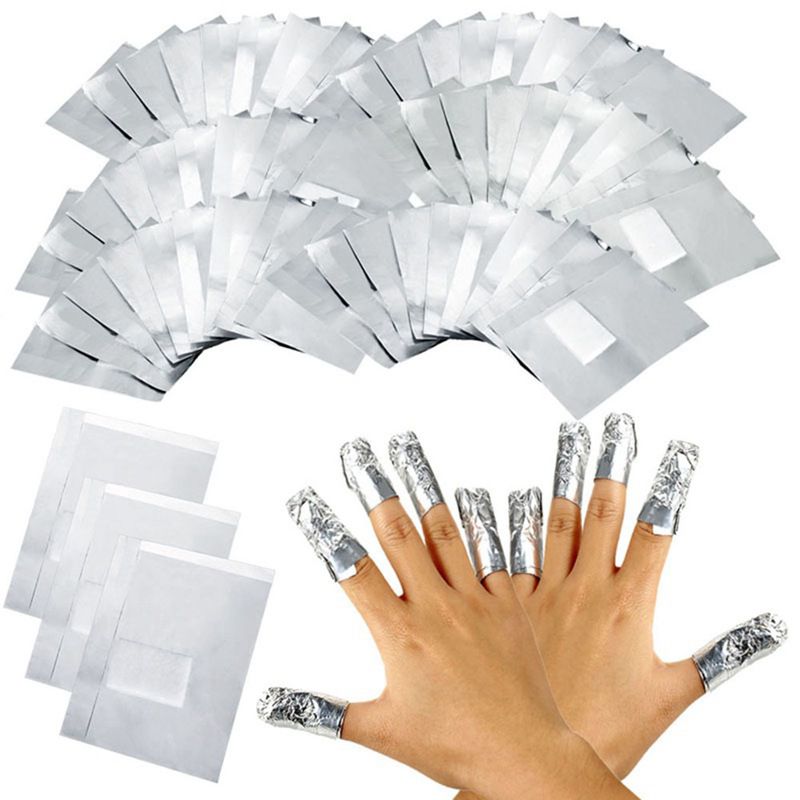 100/50 Pcs Manicure Remover Nagellak Tin Folie Fototherapie Nail Gel Nail Lossen Tool