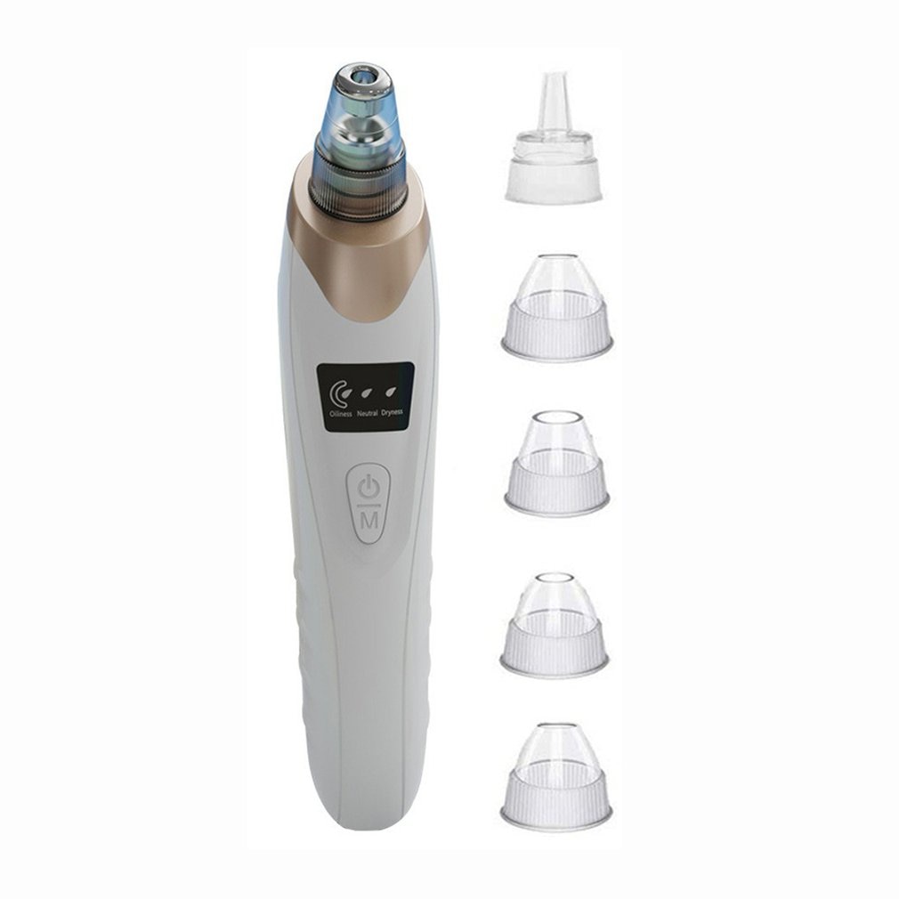 HZ9 Blackhead Aspirator Electric Pore Cleaner Blackhead Vacuum Cleaner Nose Facial Cleaner Blackhead Remover: Default Title