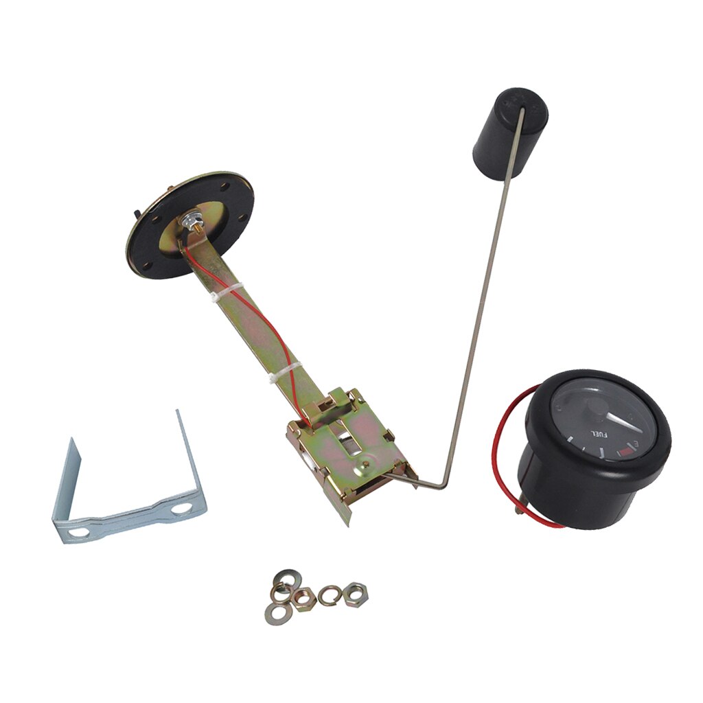12v 52mm 2 " e -1/2- f indikator för nivåmätare för oljetank för marin båt