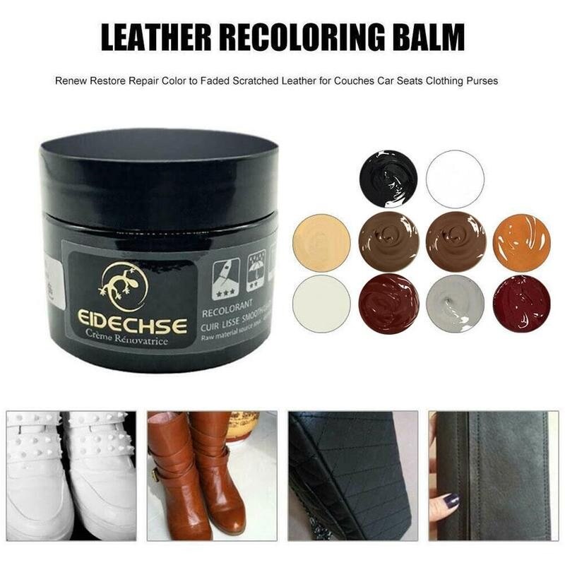 Leather Restoration Cream Vinyl Repair Kit Auto Car Seat Sofa Coats Holes Scratch Cracks Rips Liquid Leather Repair Restoration
