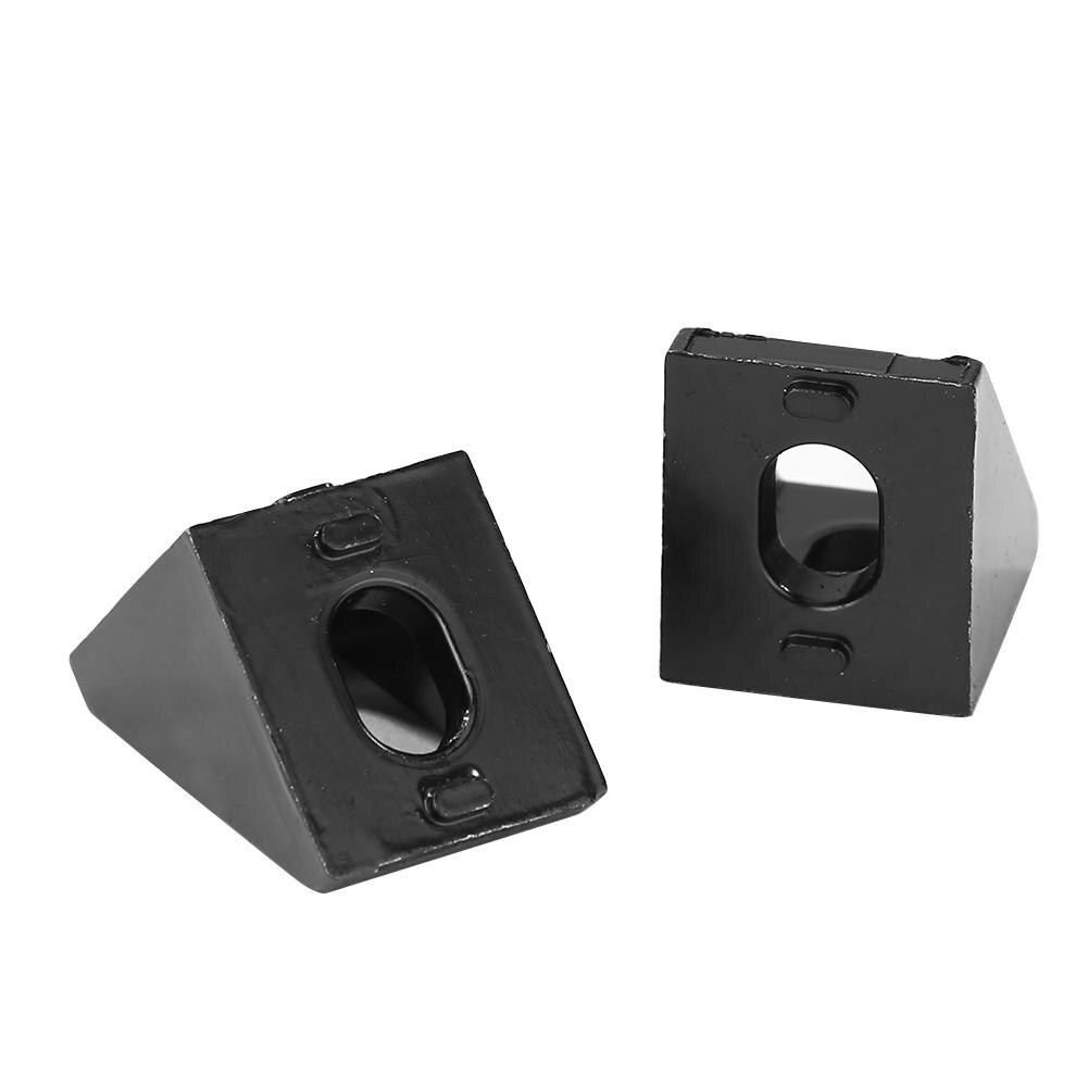 10 pieces Aluminum Corner 20x20 L Shape Right Angle Bra Support Connector Extrusion Industrial Aluminum Profile 0.9 x 0.6cm