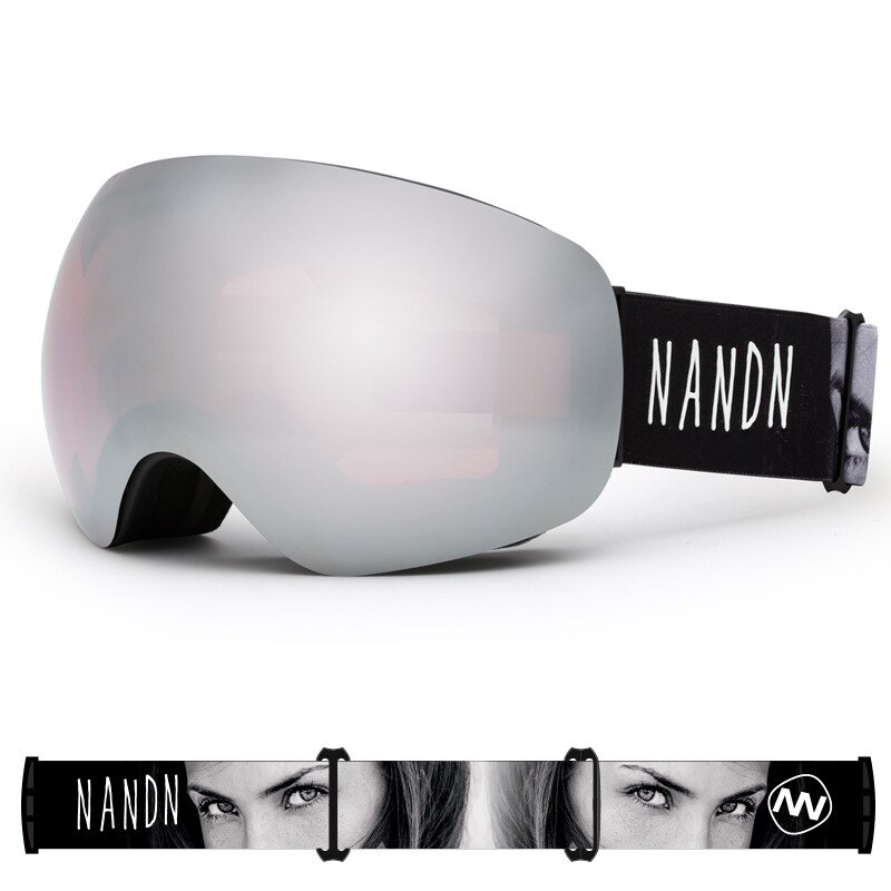 Professionelle Männer Frauen Ski Brille 2 Doppel Objektiv Anti-Nebel groß Sphärische Ski Brille Schnee Brille