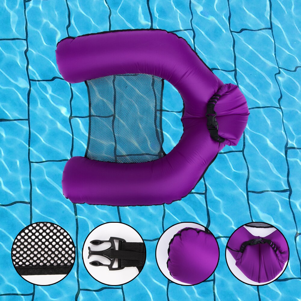 Water Hangmat Fauteuil Opblaasbare Drijvende Zwemmen Matras Zee Zwemmen Ring Zwembad Party Speelgoed Lounge Bed Voor Zwemmen