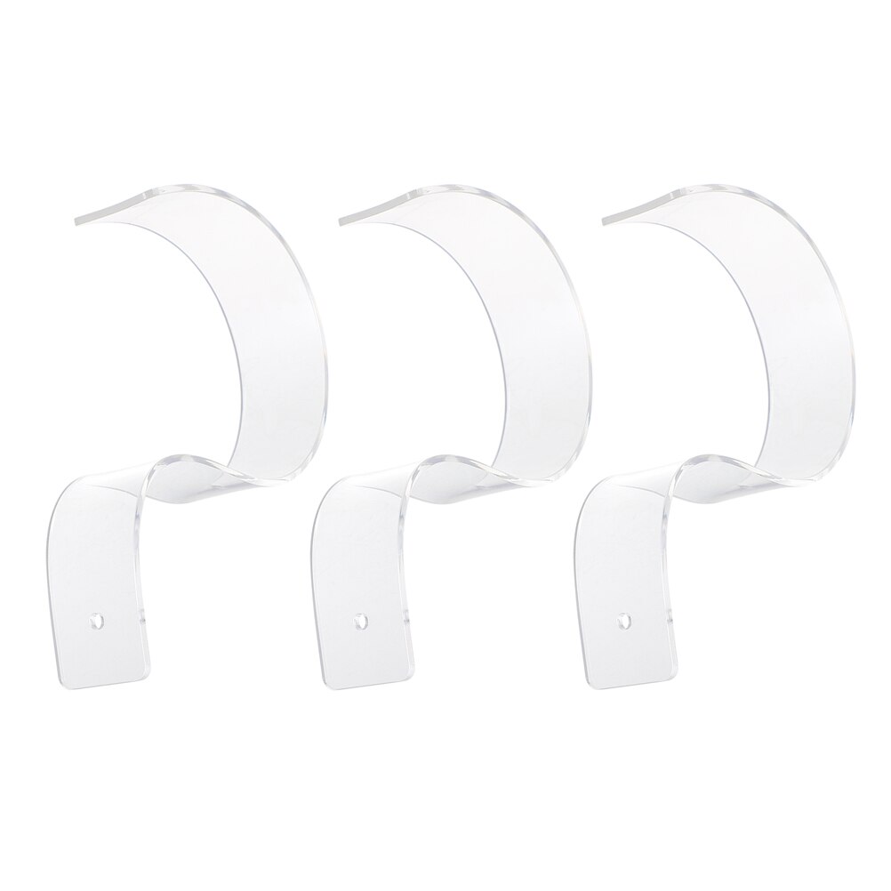 3pcs Waist Belt Display Racks Acrylic Belt Storage Racks Belt Storage Holders: Default Title