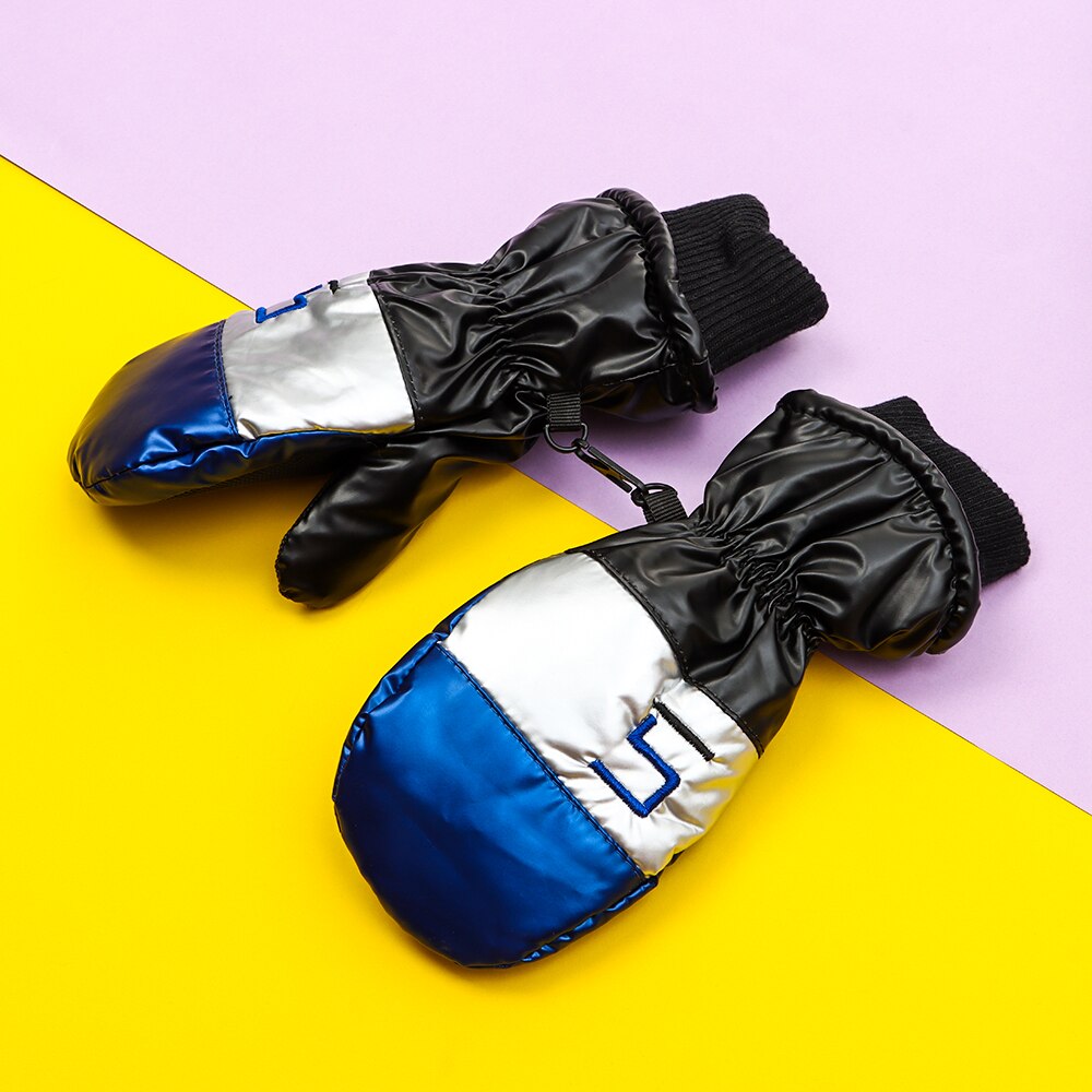 1 Paar Kinderen Ski Handschoenen Lange Mouwen Wanten Winter Winddicht Waterdicht Dikke Warm Antislip Herten Konijn 7-14 Jaar Oud