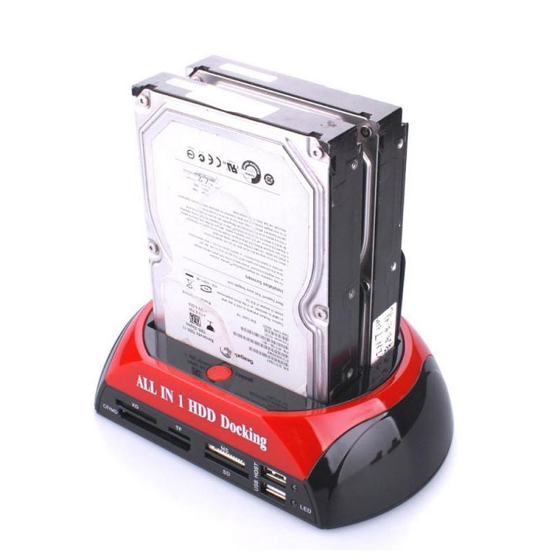 Usb2.0 IDE SATA Dual External Enclosure Box Case All In 1 Hd / HDD Dock / Hard Drive / Hard Disk Drive Hdd 2.5 3.5 Inch Drive