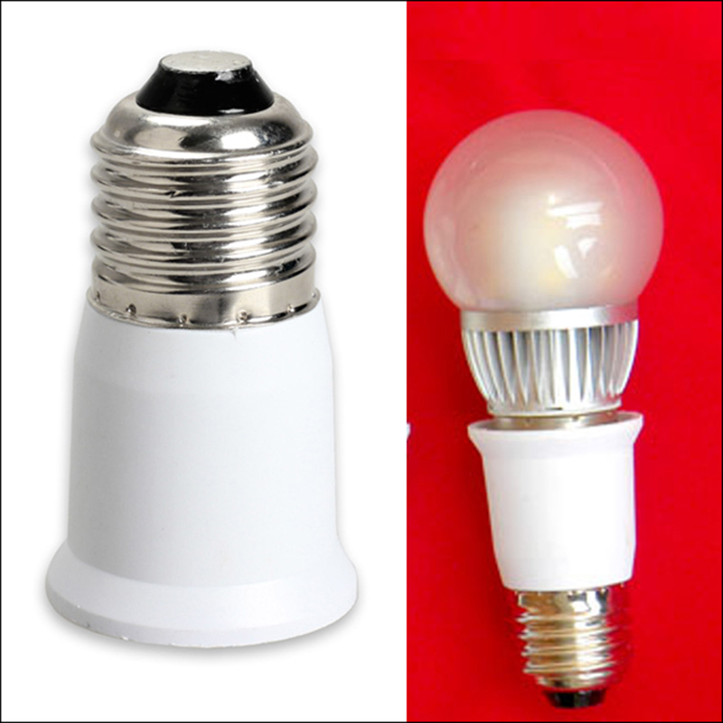 1pc LED Adapter E27 om E27 Extension Base CLF LED Light Bulb Lamp Adapter Socket Converter UD88
