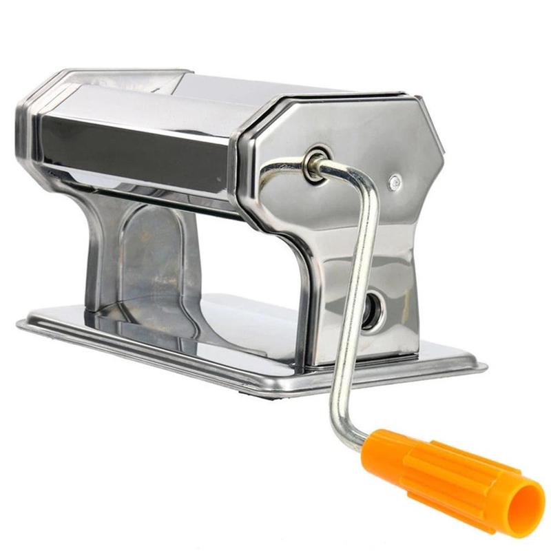 Hand Cranked Handmade Press Pasta Tools Non-electric Machine Polymer Press Clay Rolling Steel Portable Craft Roller T4v2: Default Title