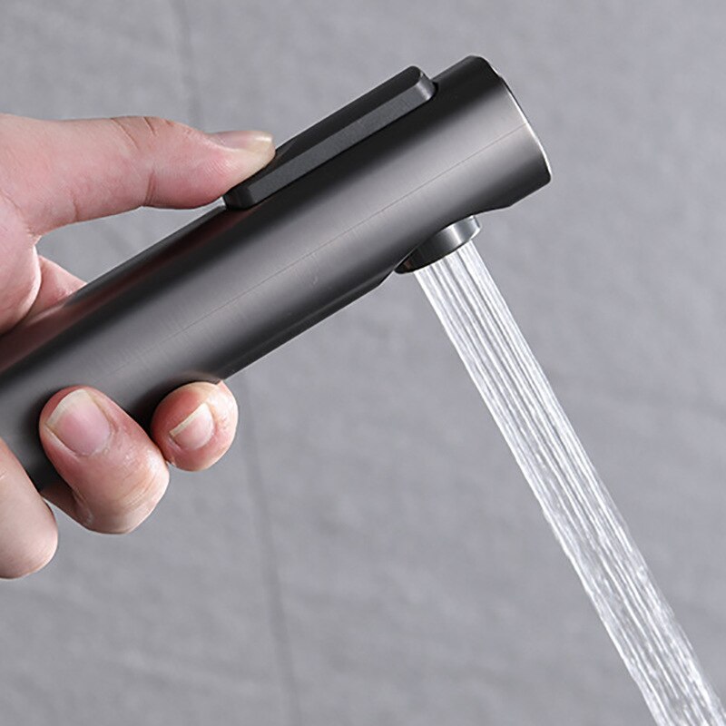 1Pc Abs Bidet Een Klik Water Stop Hoge Druk Wc Metgezel Flush Met Spray Vrouw Sproeierkop Body cleaner