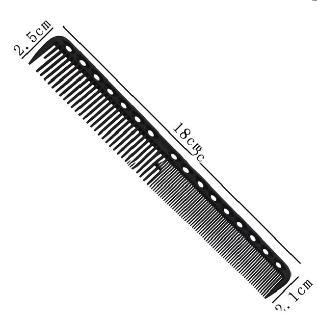 6 Colors Hair Combs Barber Hairdressing Hair Cutting Brush Anti-static Tangle Pro Salon Hair Care Styling Tool: Black