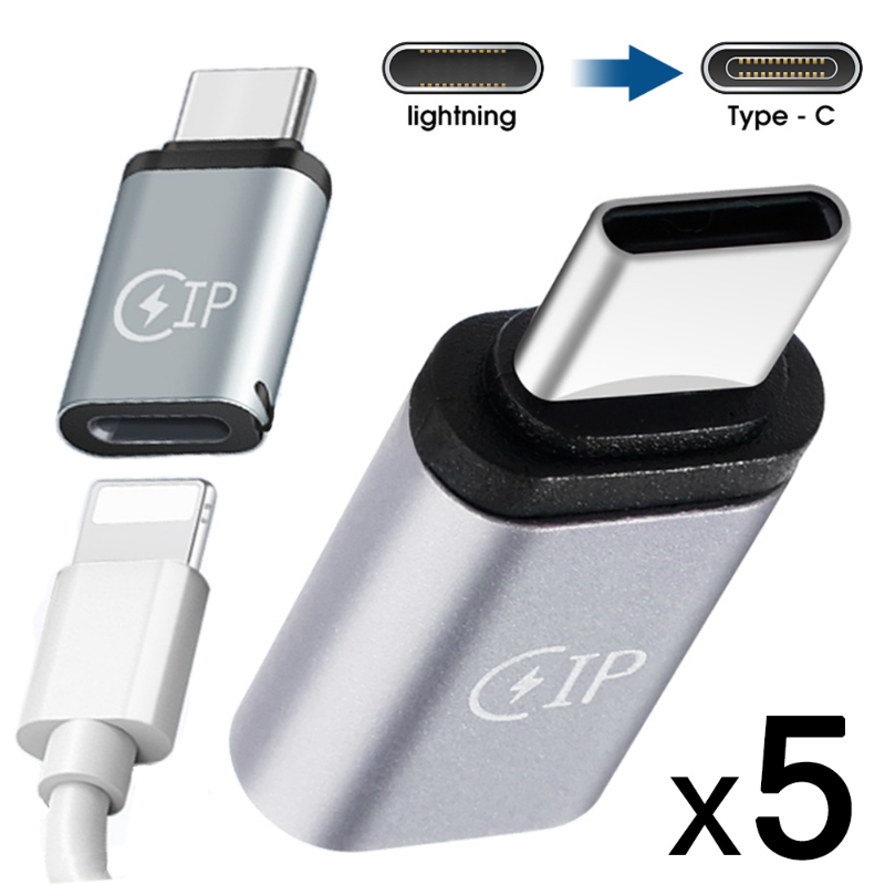 Uniwersalny adapter do ładowania telefonu typu C. Konwerter kabla Lightning żeński na USB C męski Złącze szybkiego ładowania