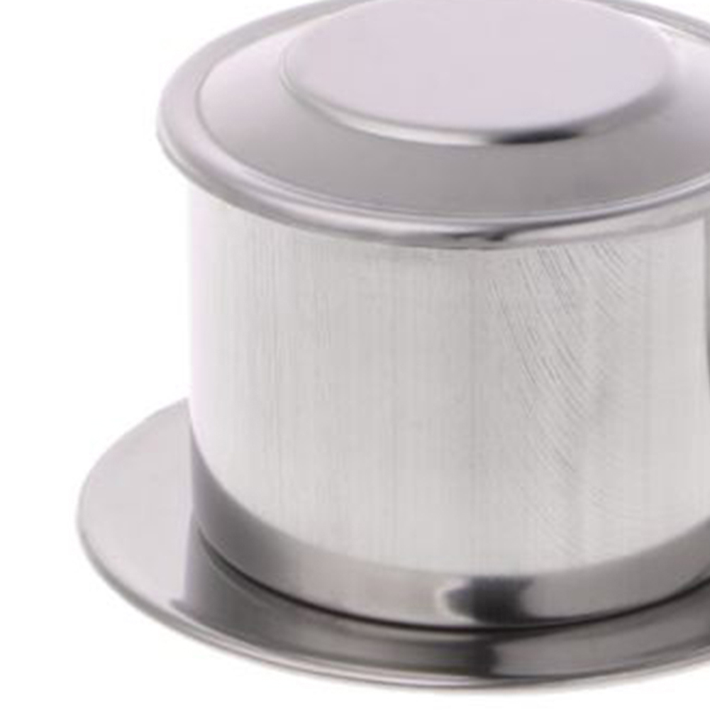 Vietnamese roestvrijstalen koffiefilterbeker, druppelmaker en infuser met handvat voor koffiepotten