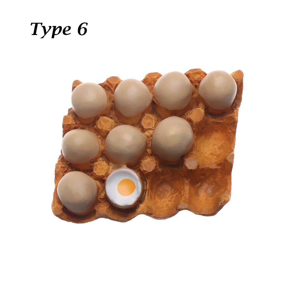 3D Resin Fridge Magnet Cartoon Food Shape Refrigerator Ornament Kitchen Tools White Board Accessories Home Decoration: 6