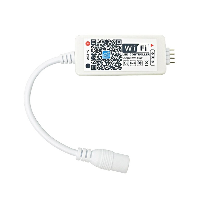 Controlador LED Wifi, tira de luces LED RGB, Control por voz desde Alexa y Google Home, controlador inteligente inalámbrico WIFI: Default Title