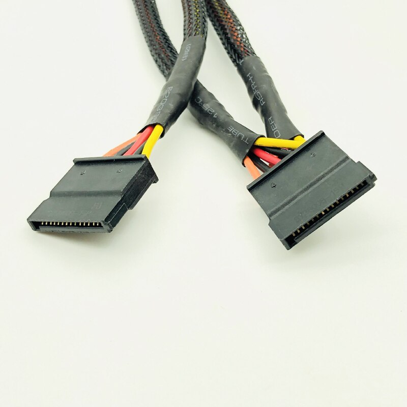 Black Sleeved 5Pin to 3*SATA Modular Power Supply Cables Adapter PSU SATA Power Cable for OCZ ZT/GreatWall 88CM