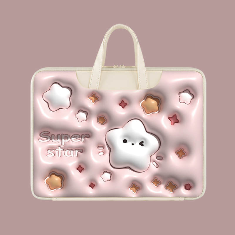 Uitbreidbare Air-laptoptas voor 13/14 inch computer 15,6 inch laptoptas: Licht Groen