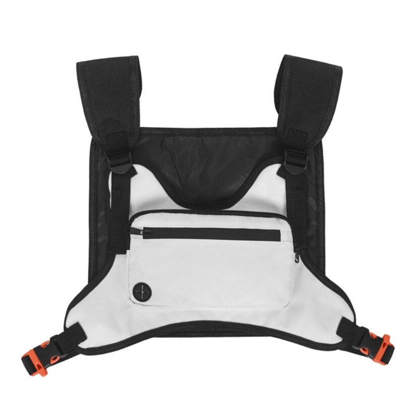 Sac de poitrine pour Sport, sacoche avant pour équipement de plein air, sac à dos polyvalent, gilet de harnais: W