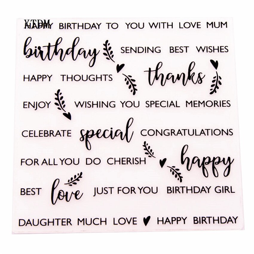 plastic clock template letter craft card making paper card album wedding decoration clip Embossing folders