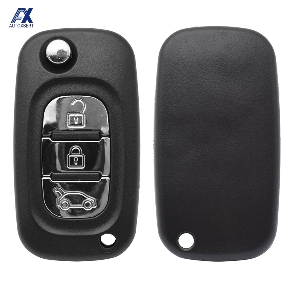 Auto Afstandsbediening Flip Key Shell Case Voor Lada Priora Kalina Granta Xray X-Ray Vervanging Case 3 Knop Ongesneden blade