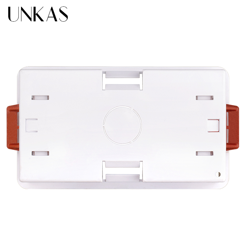 UNKAS 146 Type Dry Lining Mount Box For Gypsum Board Plasterboad Drywall 48mm 36mm Depth Wall Switch Wall Socket Cassette