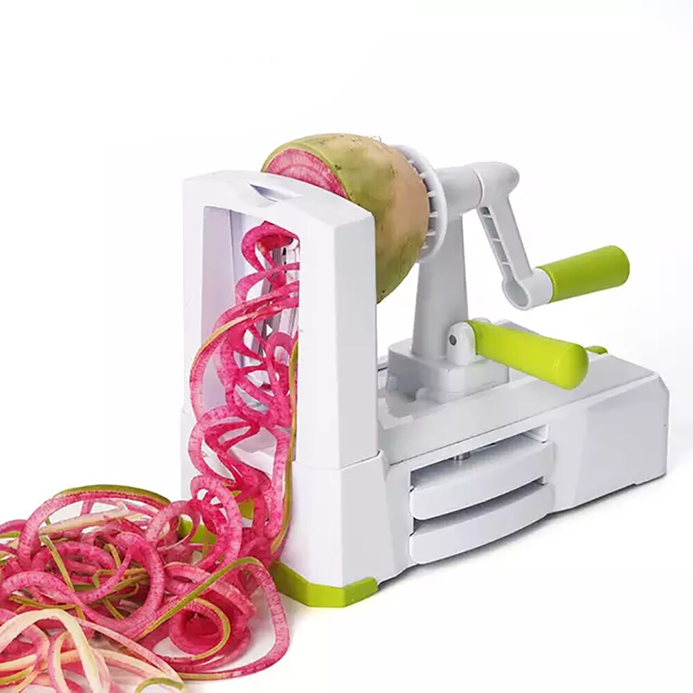 Vegetable Spiralizer Carrot Cutter Hand Held 5 Blade Spiral Slicer Noodle Pasta Maker Kitchen Accessories