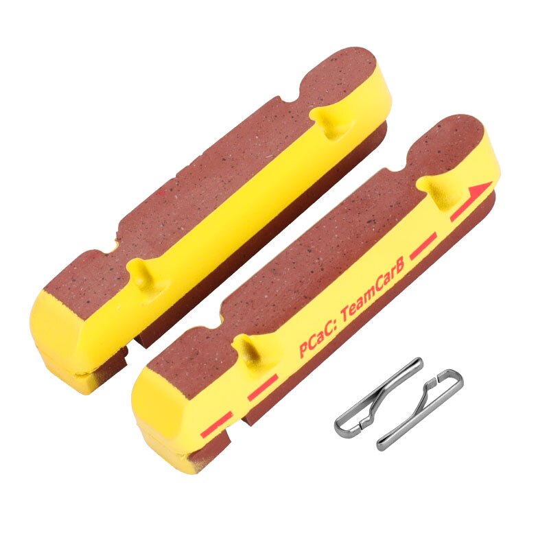 Deemout Brake Inserts for Carbon Wheel Rims Road Bike Caliper Braking Block Pads Heat Dissipation Low Rim Wear Low Nois: 1 Pair BRK012