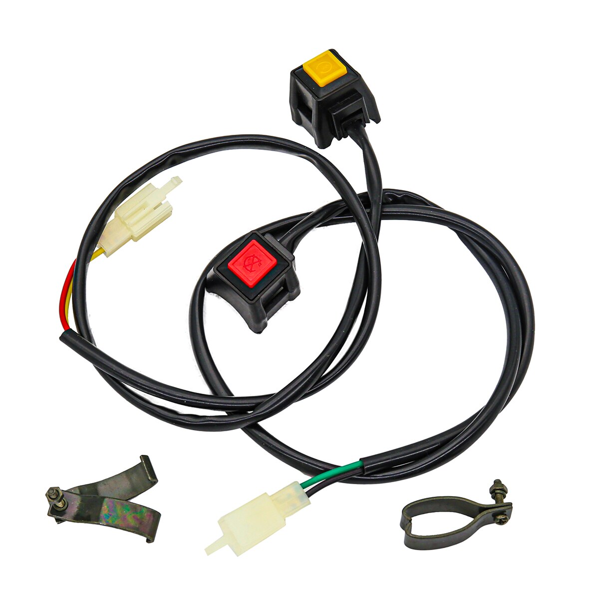 1pcs Motocycle ON OFF Engine Starter Kill Switch Fit For Honda Yamaha Kawasaki Suzuki Kayo Bosuer Husqvarna KTM Dirt Bike