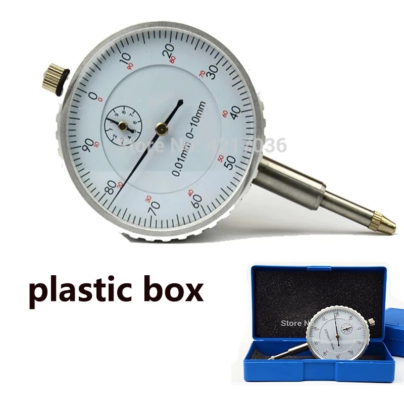 0.01mm Accuracy Measurement Instrument Dial Indicator Gauge Stainless Steel 0-10mm Dial Measurement Indicator
