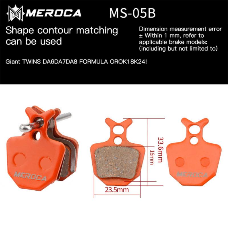 Pastillas de freno de bicicleta para BB5 M355 XT M446, piezas de bicicleta de montaña, pastillas de freno de disco orgánico de resina para ciclismo de carretera: MS-05B