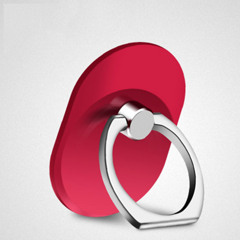 Metal Ultra Thin Phone Holder Universal Mobile Phone Finger Ring Holder Flexible Phone Stand for Samsung Galaxy Note 10 Huawei: A-Red