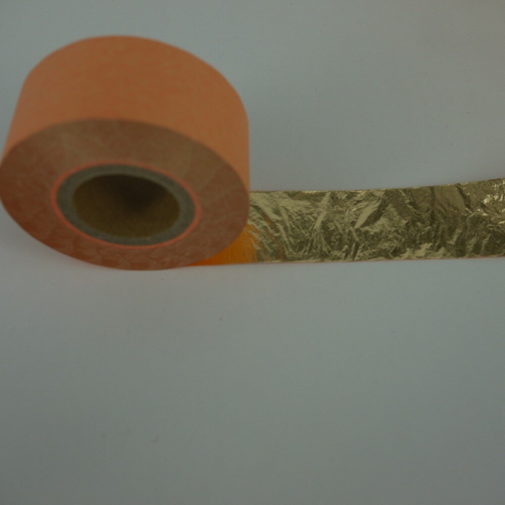 A roll Imitation gold leaf copper leaf foil the width 10-150 mm - gold foil in roll decoration material gilding gold leaf