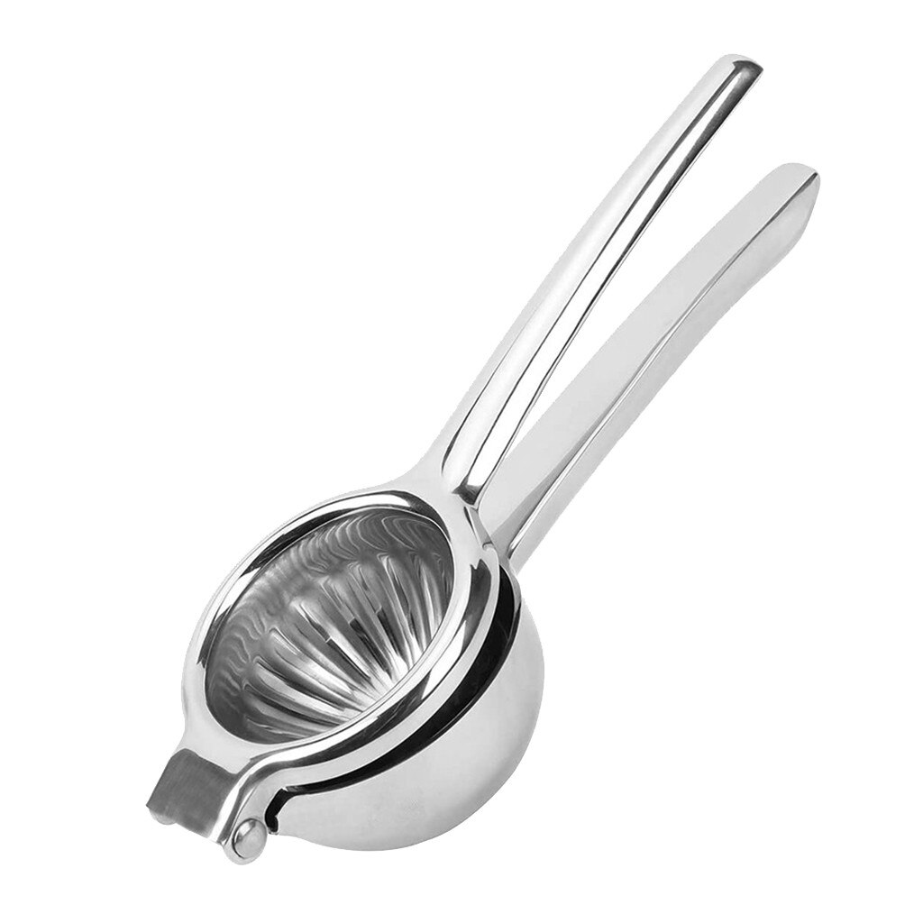 Lemon Citrus Juicer Stainless Steel Heavy Metal Manual Lime Juicer Manual Squeezer Bowl Squeezed Lemon Squeezer Bar KitchenTool: Silver 