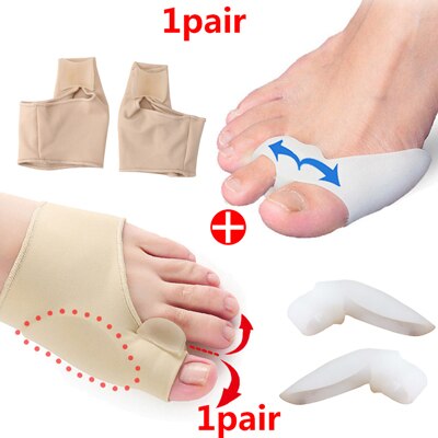 Hallux Valgus Corrector Orthopedic Big Toe Bone Thumb Bunion Corrector Silicone Socks for Legs Foot Care Pedicure Tools: style F
