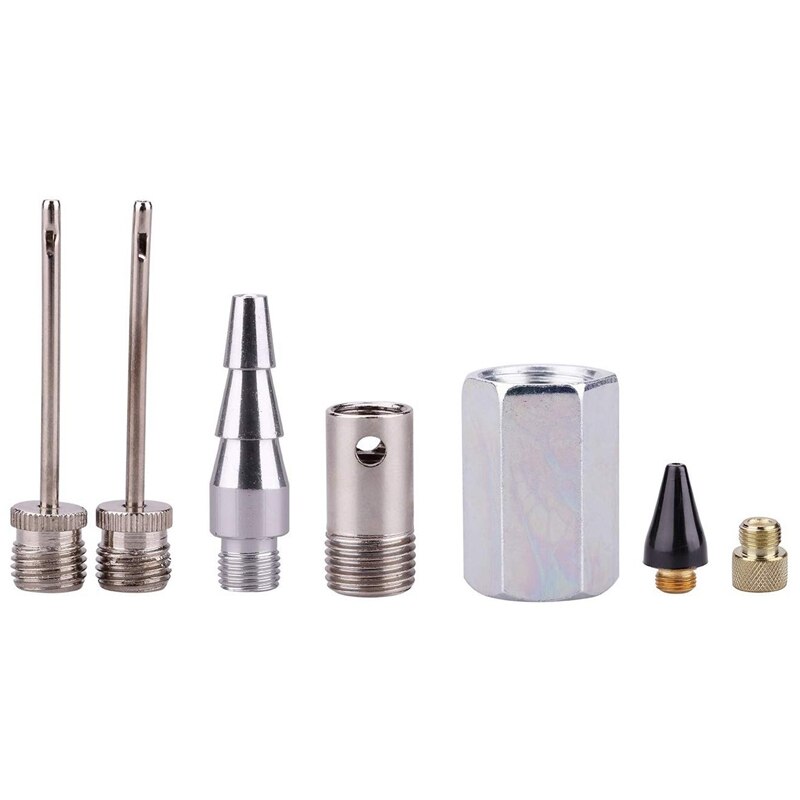 20 Pieces Air Compressor Accessory Kit, 1/4 Inch NPT Air Tool Kit with 1/4 Inch x 25Ft Coil Nylon Hose/Tire Gauge