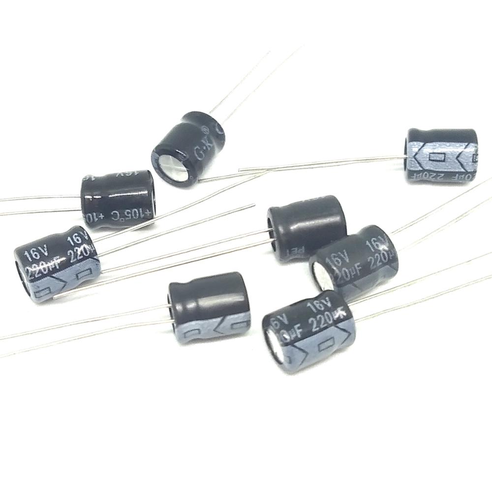 220uF 16V 220mf 105C 6X7 mm aluminium Electrolytic... – Grandado